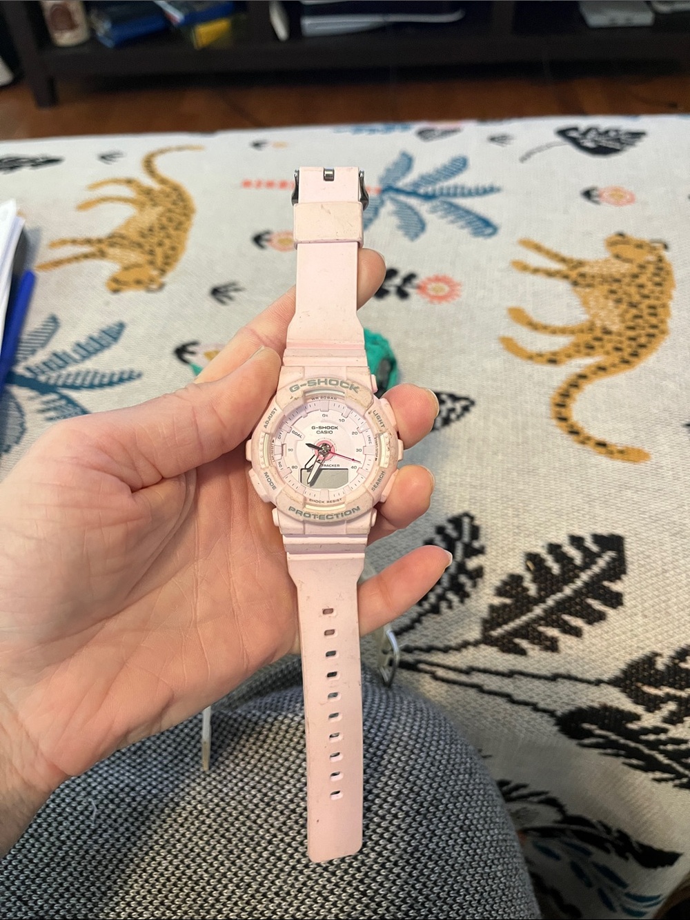Casio Trio: Pink, Cream & Teal Resin Sport Watches - Picture 2 of 6